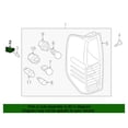 thumbnail image 2 of Genuine Nissan Rear Taillight Lamp Bracket Left / Right (1998-2021) 269513S500, 2 of 10