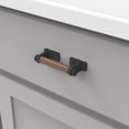 thumbnail image 4 of Belwith Keeler B077978 Reserve 3" Center To Center Leather Cabinet Handle / Drawer Pull -, 4 of 7