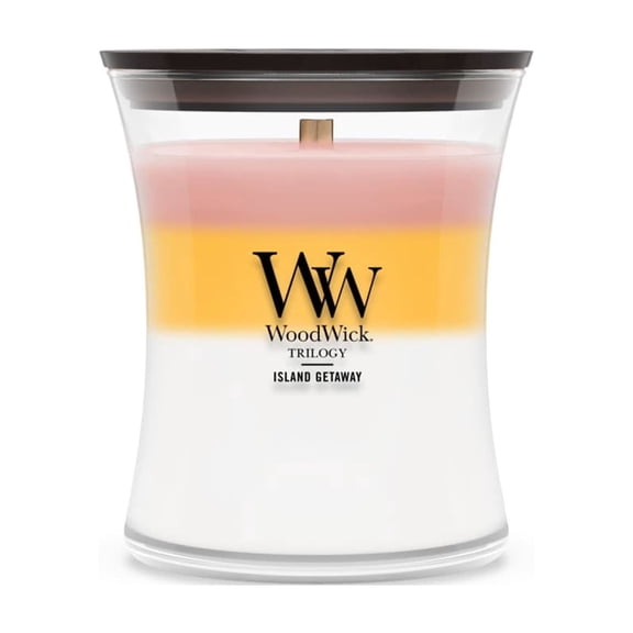 WoodWick Island Getaway Medium Hourglass Trilogy Candle