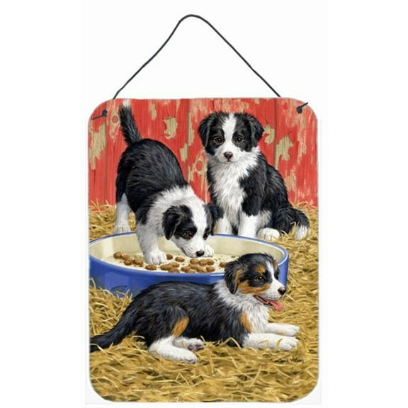 Border Collie Pups Wall and Door Hanging Prints