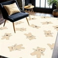 thumbnail image 4 of 1PC Teddy Pattern Area Rug Partial Carpet, Lightweight Washable Easy-to-Care Carpet Mat Festival Gift, Suitable for Bedroom, Living Room, Office, Dining Room, Hallway, Room Accessories, 4 of 8