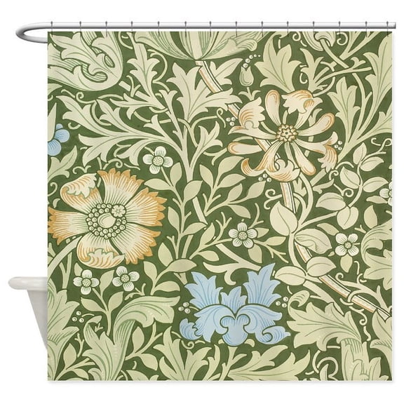 CafePress - William Morris Floral Design - Unique Fabric Shower Curtain 70" x 72"
