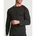 thumbnail image 4 of 4 Pack: Men's Compression Top Long Sleeve Shirt Base Layer Active Athletic Sports T-Shirts, 4 of 6