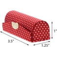 thumbnail image 5 of Motique Accessories White & Black & Red Ladies Polka Dot Lipstick Case with Mirror Set of 6, 5 of 6