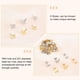 thumbnail image 4 of 60 piezas de pendientes de mariposa de 6 estilos con aro, forma de mariposa, minimalistas, de acero inoxidable., 4 of 5