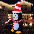 thumbnail image 4 of SEASONBLOW Pingüino navideño inflable con luz LED de 4 pies con bufanda y decoración de dulces para patio, césped, jardín, hogar, fiesta, interior, exterior, decoración navideña, 4 of 5