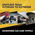 thumbnail image 3 of Microfiber Cleaning Cloth 12 Pack, 12.5 x 12.5 inch Microfiber Towels for Cars, Ultra Absorbent Car Washing Cloth, Lint Free Streak Free Cleaning Rags for Car, Kitchen, and Window (Grey), 3 of 6