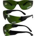 thumbnail image 5 of Global Vision Rider Safety Motorcycle Riding Sunglasses Black Frame Green IR Filter Lens Z87.1, 5 of 5
