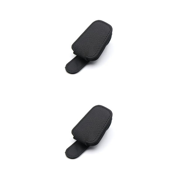 Speravity Estuche para gafas de sol con clip para gafas de coche Soporte para organización interior Negro Negro 2piezas Speravity CBP294849