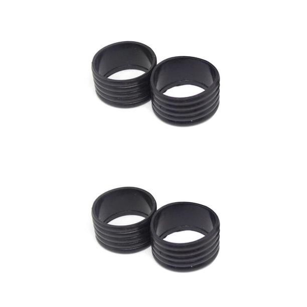 Greeniant 2 piezas agarre de raqueta anillo de goma mango Overgrip Fix bandas Kit agarre cinta Protector Universal profesional al aire libre negro Negro 2piezas