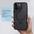 thumbnail image 3 of Funda Para iPhone Con Magsafe Tipo Fibra De Carbono Soporte, 3 of 8