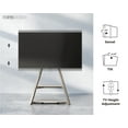 thumbnail image 4 of FITUEYES Modern Floor TV Stand Mini Corner Entertainment Center for TVs up to 65”,Khaki, 4 of 7