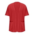 thumbnail image 5 of SELONE Cardigans for Women Casual Short Sleeve Open Front Lightweight Cardigan Comfy Going out Coat Long Cardigans Everyday Wear Beach Vacation Outfits Trendy Going Out Cardigan Resort Wear, 5 of 8
