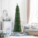 thumbnail image 2 of Costway Árbol de Navidad artificial con forma de lápiz de 210 cm con 523 puntas de ramas de alambre con memoria, 2 of 5