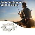thumbnail image 3 of NIBOLOG 50Pcs Spinner Blades Bright Color Easy Spin Smooth Finish Wide Applications Anti-rust Fishing Attractor Compact Fishing Spoon Spinner Blades Fishing Equipment, 3 of 8