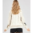 thumbnail image 6 of Women'S Cable Knit Long Sleeve Open Front Cardigan Sheep V-Neck Button Down Sweater Coat Outwear Color XS, 6 of 7