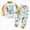 C183---Light Yellow, variant on 6-12 Months Girls Long Sleeve Pajama Set Toddler Girls Pajama Set Cute Soft Pajamas Kids Winter Cute Print Long Sleeved Home Wear Clothes Suit Baby Clothes,Navy