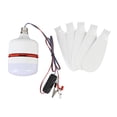 thumbnail image 2 of Ventilador de Carpas de Campamento, Ventilador de Techo Portátil de 2 en 1 Con Bajo Voltaje de Bajo Voltaje de 12 V de Eficiencia de Luz para la Luz para Pesca en Interiores Al, 2 of 7