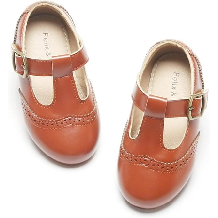 

Toddler Little Girl Mary Jane Dress Shoes - Ballet Flats for Easter Flower Girl Party School Shoes