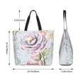 thumbnail image 6 of Fuzoiu Vintage Rose Print Tote Bags for Women,Shoulder Bag, Gym Tote,Top Handle Ladies Shoulder Bags for Work Beach Travel and Shopping Grocery, 6 of 9