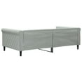 thumbnail image 5 of vidaXL Day Bed without Mattress Light Gray 39.4"x74.8" Velvet, 5 of 7