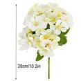 thumbnail image 2 of MesaSe 5-branch Artificial Flower Bouquet Simulation Floral Decor Wedding Party Cloth Fake Flower Home Decor  Light Blue, 2 of 7