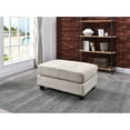 thumbnail image 3 of Glory Furniture Malone Microsuede Ottoman in Chocolate, 3 of 5