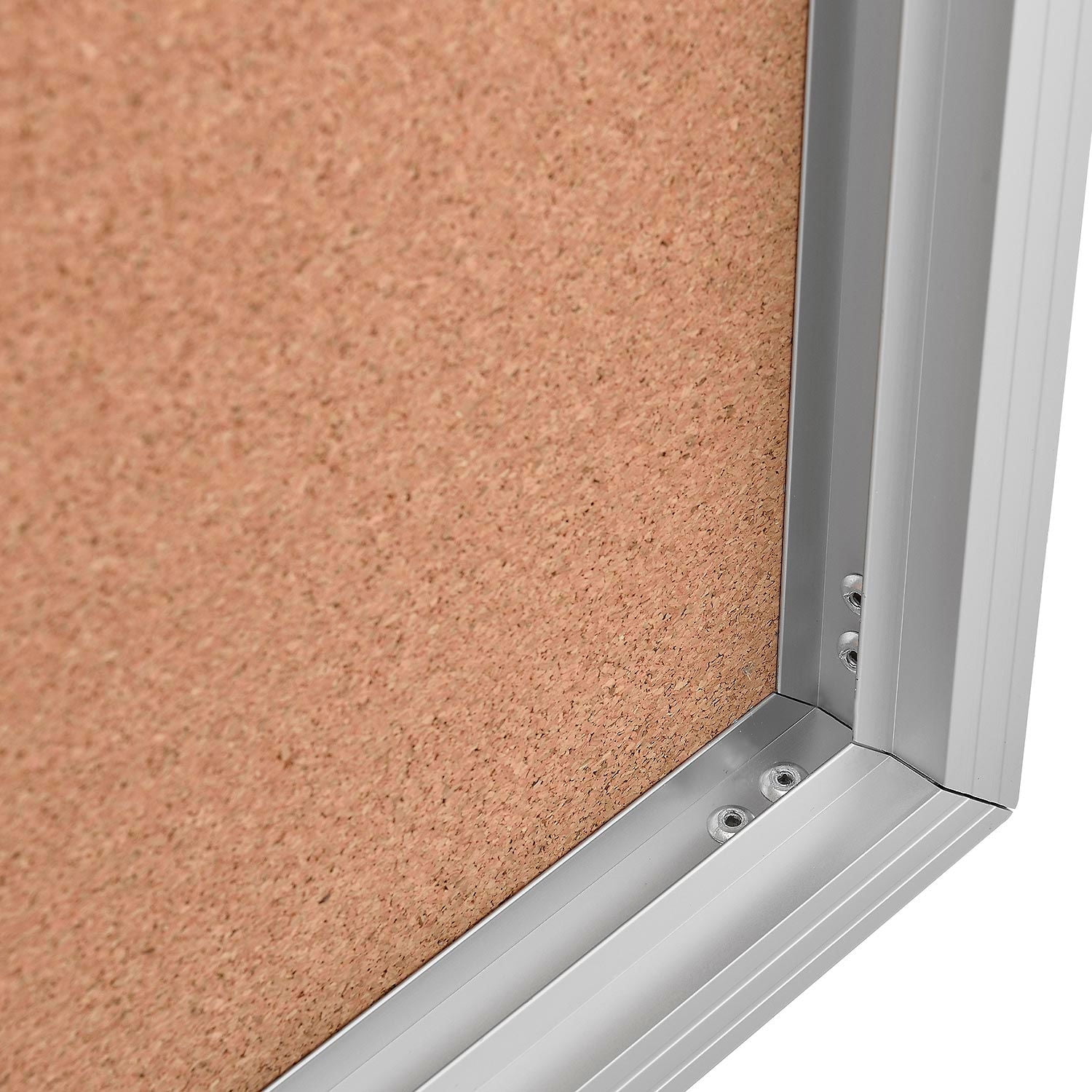 Global Industrial Enclosed Cork Bulletin Board - 24""W x 36""H - 1 Door