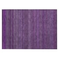 thumbnail image 2 of Addison Rugs Chantille Indoor/Outdoor Transitional Stripes Eggplant Washable Rectangle Rug, 1'8" x 2'6", 2 of 6