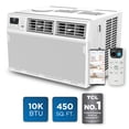 thumbnail image 3 of TCL 10,000 BTU Smart Window Air Conditioner (White) - 3-in-1 AC, Fan & Dehumidifier, App, Voice, & Remote Control, Sleep Mode, Eco Mode, 24-Hour Timer, Cools up to 450 sq ft - W10W92-4I, 3 of 18