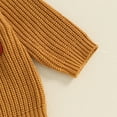 thumbnail image 4 of Toddler Baby Boy Girl Halloween Outfit Knit Chunky Pumpkin Sweaters Crew Neck Pullover Sweatshirt Tops Fall Winter Clothes, 4 of 8