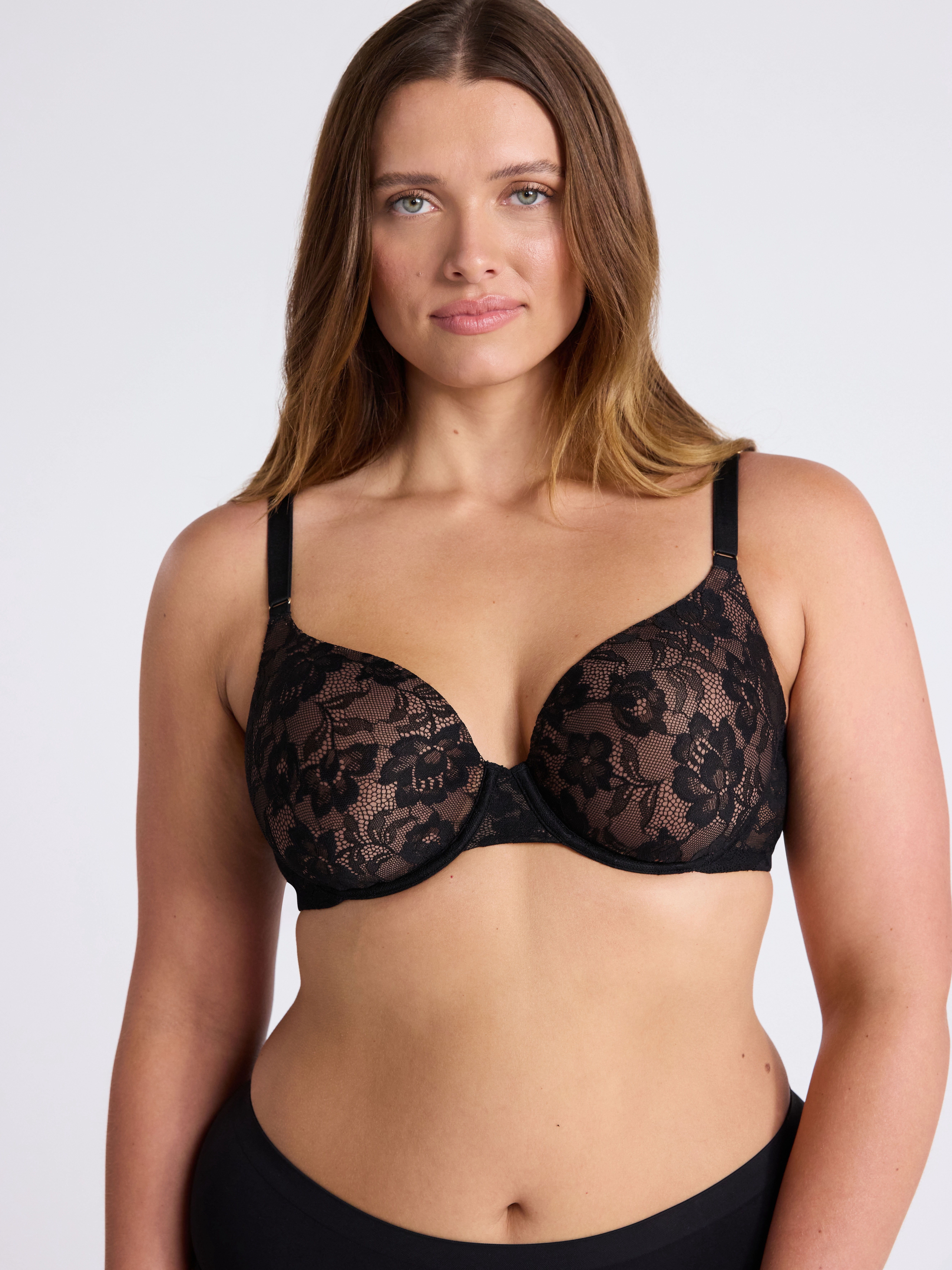 Joyspun Women's Lace T-Shirt Bra, Sizes 32A-40DDD