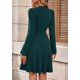 thumbnail image 5 of Vestido PRETTYGARDEN 2025 de manga larga tejido acanalado verde oscuro XL, 5 of 8