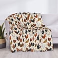 thumbnail image 3 of Goofa Roosters and Chickens Pattern Fleece Throw Blanket for Couch, Soft Checkered Flannel Blanket for Sofa, Warm Cozy Decorative Blanket Fall Decor Gift-50"x40", 3 of 6