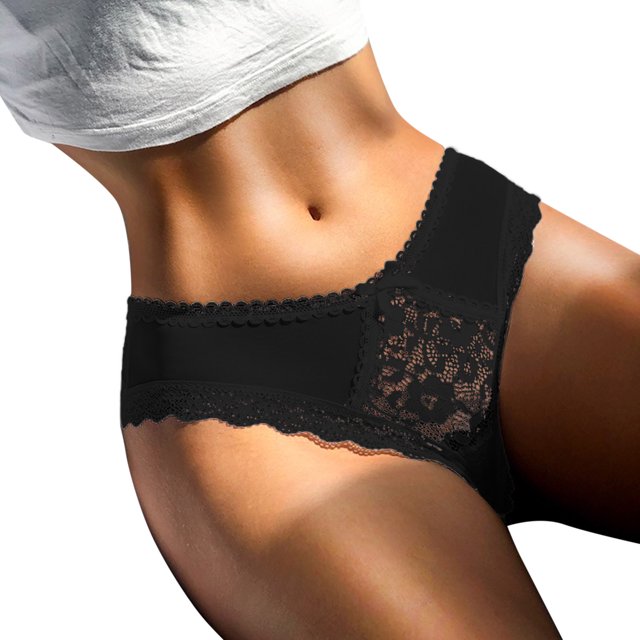 YDLCAFD Culottes pour Femmes String Ensemble Couleurs Option Lingerie Fleurs Creuses Côtés Dentelle String Culottes