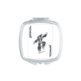 thumbnail image 1 of Black Joker Playing Cards Pattern Square Mirror Portable Compact Pocket Makeup Double Sided Glass, 1 of 3