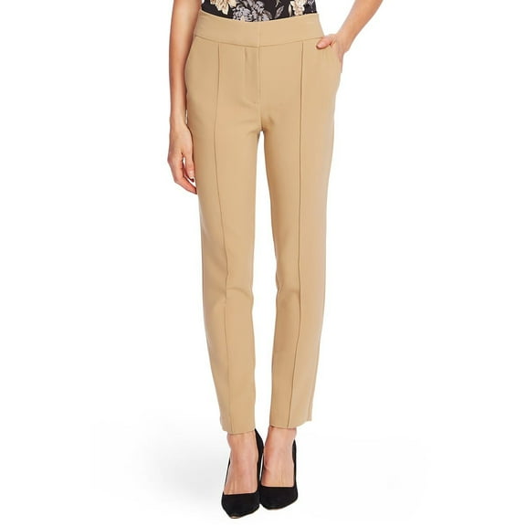 Vince Camuto Stretch Crepe Skinny Pants, Latte, 14