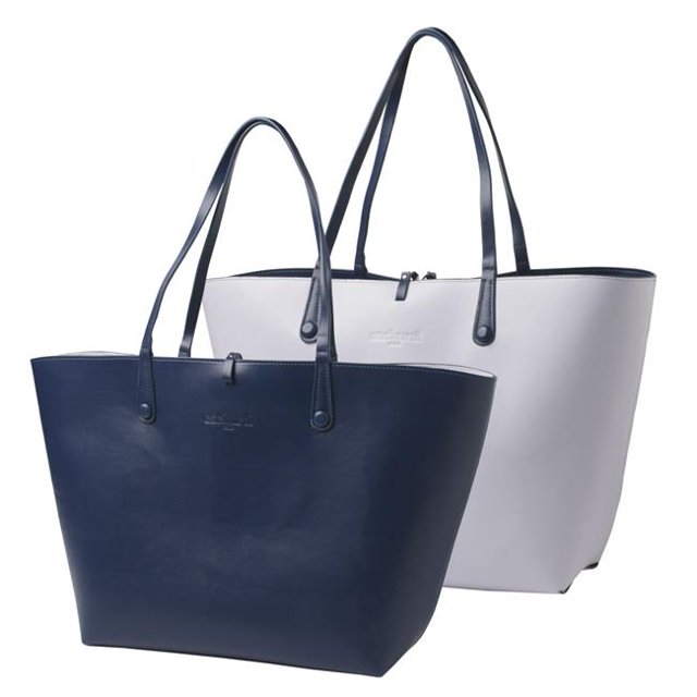 Cacharel CTS514 Shopping Bag Tourbillon Reversible Bleu-Lilas