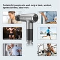 thumbnail image 4 of N.NetDot Upgrade Percussion Massage Gun, 30 Speeds 6 Heads Portable Handheld Body Deep Tissue Muscle Massager, 4 of 9