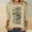 Multicolor, variant on VOONCAS Womens Tops Fall Winter Casual Crew Neck 3/4 Sleeve Print Multicolor Going Out Tops for Women Size M