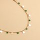 thumbnail image 3 of Collar con colgante de mini amor de circón verde con joyas de diamantes de imitación para mujer collar de nicho de lujo ligero, 3 of 5