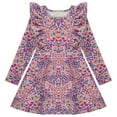 thumbnail image 5 of BTween Girls Long Sleeve Dresses, 3 Pack Soft Cotton Casual Dresses for Kids Rose, Size 14 16, 5 of 5