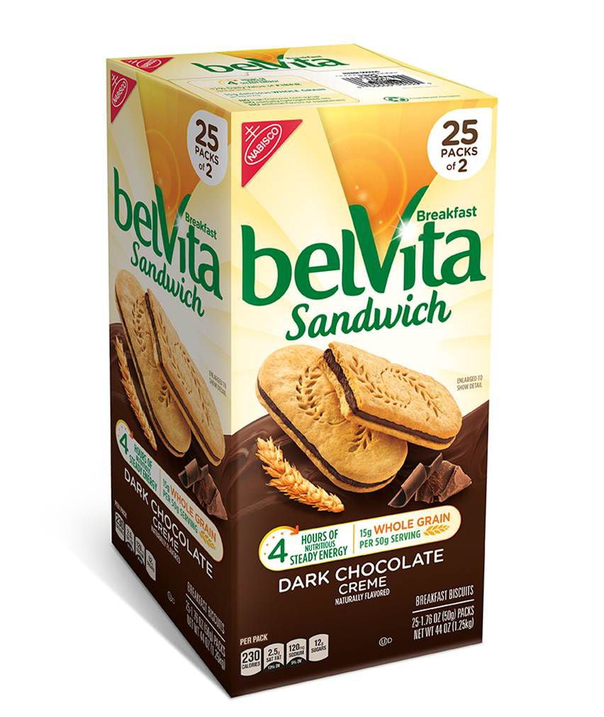 Product of Belvita Dark Chocolate Creme Breakfast Sandwich 25 Ct. - Walmart.com