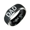thumbnail image 3 of Fashion Mom Dad Daughter Son Letters Band Stainless Steel Family Member Ring, 3 of 5