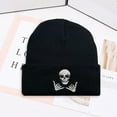 thumbnail image 4 of Eosunjian Winter Beanie Hat Men Women Knit Skull Embroidered Warm Beanie Thick Stretchy Unisex Beanie Hat for Daily Wear Outdoor Sports White, 4 of 13