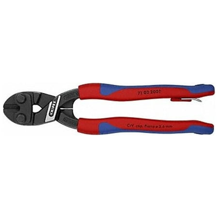 UPC: 0843221021603 | Knipex Mini Bolt Cutter 8  Overall Length 71 02 200 T BKA