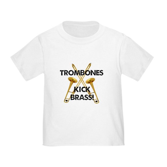 CafePress - Trombones Kick Brass T Shirt - Cute Toddler T-Shirt, 100% Cotton