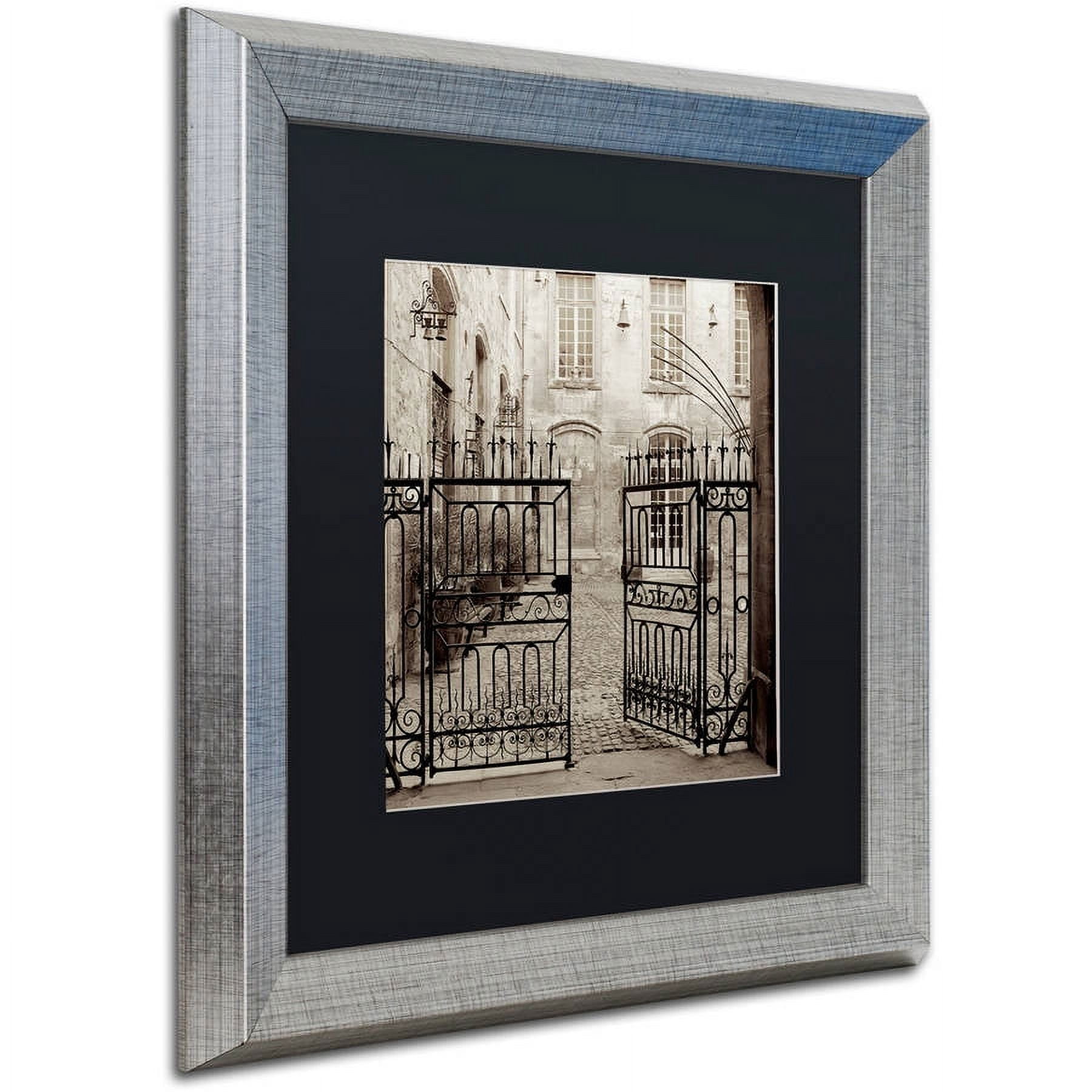Trademark Fine Art "Avignon II" Canvas Art by Alan Blaustein, Black Matte, Silver Frame