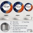 thumbnail image 4 of Designart "Dreaming of the Mysterious Solar System I" Our Solar System Blue Large Round Mirror - Round Bedroom Mirror Wall Decor - Global Round Printed Mirror - 29" x 29", 4 of 6