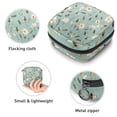 thumbnail image 3 of 1Pc Cute Period Bag Menstrual Cup Pouch, Large Storage Bag Sanitary Purse for Sanitary Napkin Pads, Bees and Daisies on Green Background Pads Organizer for Girls Women, 3 of 6